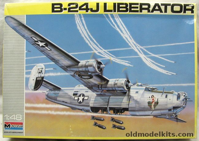 Monogram 1/48 Consolidated B-24J Liberator, 5608 plastic model kit